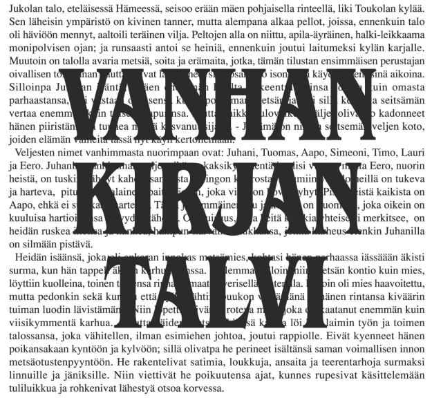 Vanhan kirjan talvi -logo